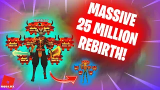 MASSIVE LEVEL 25 MILLION REBIRTH! | Giant Simulator