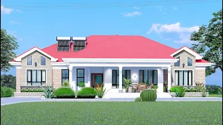 HOUSE DESIGN IDEA | 5 Bedroom House Plan | 19 x 18.5 Meters