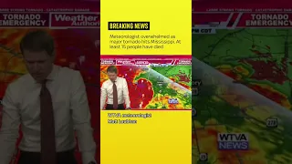 US tornado: US weatherman overwhelmed as tornado hits
