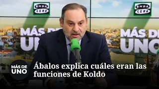 Ábalos explica cuáles eran las funciones de Koldo y lo que es el personal de confianza