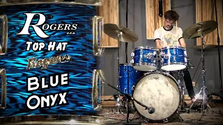 60s Rogers *Top Hat Drum Set - Blue Onyx