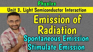 Emission of Radiation (Spontaneous and Stimulated Emission) Light Semiconductor