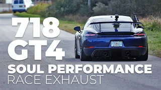 Porsche 718 GT4 - Soul Performance Race Exhaust Demo