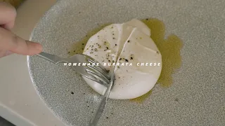 Homemade burrata cheese | Honeykki 꿀키