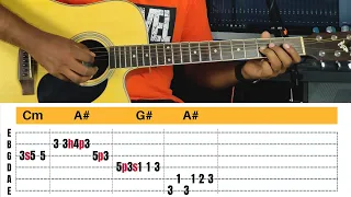 Kabhi Jo Badal Barse Intro Guitar Tabs Lesson | Arijit Singh | Downloadable Tabs | #4