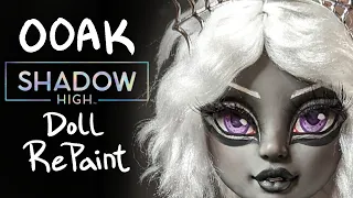 I Made a Spooky Glitter Sorceress! | OOAK Shadow High Doll Repaint