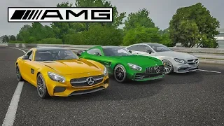 FM7 Drag Race | Mercedes AMG GTR vs AMG GTS vs AMG C63 S!!!