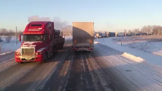 Дальнобой по России. (ч-1) Новокузнецк - Большой камень, декабрь 2018г