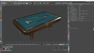 Cinema 4D Playable Billiard Game with Dynamics