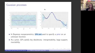 On MCMC for variationally sparse Gaussian process: A pseudo-marginal approach