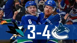 Canucks vs Sharks | Highlights | Dec.15, 2017 [HD]