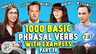 1000 Basic PHRASAL VERBS | PART 20 | Buy Into, Get Back At..