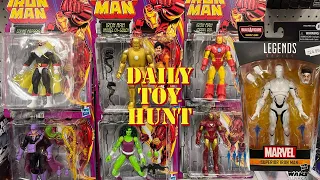 I found  this entire Marvel legends Iron Man retro wave and Zabu wave?? (Daily Toy Hunt)