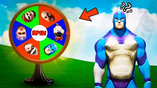 GTA 5: Rope Hero Play Spin the Wheel Challenge in GTA 5