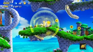 SONIC SUPERSTARS 2 player Super Forms glitch! Bridge Island Act 1