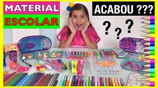 COMO ESTÁ O MEU MATERIAL ESCOLAR no MEIO DO ANO - Organizando meu Material Escolar | NICOLE DUMER