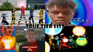 The TRUE Power Rangers Openings/Theme Tier List