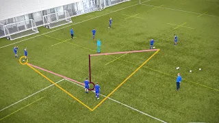 Overlap Passing Training Drill | Football Coaching | What It Takes