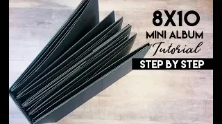 Interactive 8x10  Mini Album Tutorial - Step by Step