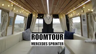 Roomtour Luxus Camper Van Mercedes Sprinter - Hubbett | Dachterrasse | Spülmaschine | Sternenhimmel