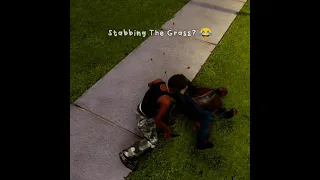 Grass Stabbing? 😂 #gtasanandreas #gtadefinitiveedition #gta #sanandreas