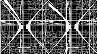 Hyperspace-3d-monochrome. Movement in four-dimensional space. 4D. Fourth dimension.