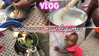 @Vlog  routine de cuisine 🧑‍🍳 je fais le couscous Ncui légumes avec vous ❤️❤️❤️🥰