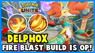 DELPHOX WITH THIS FIRE BLAST + FIRE SPIN BUILD IS SO OP! | Pokemon Unite