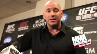 Roy Nelson says Dana is "envious of his beard," White's response, "He has sponsors like Nascar"