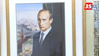 Лучший портрет Путина кисти Никаса Сафронова можно увидеть в Вологде