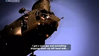 Chinook Pilot takes a headshot... then flies the thing home