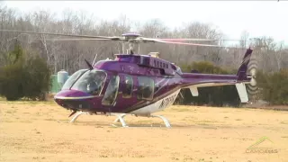 Helicopter Bell 407 Take Off