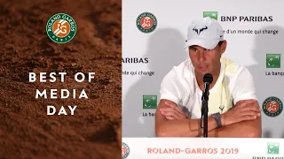 Best of media day with Halep, Nadal, Federer, Thiem and Djokovic | Roland Garros 2019