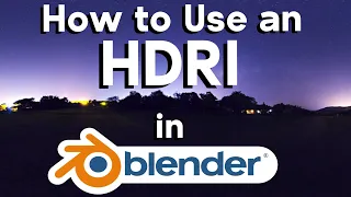 How to use HDRIs in Blender
