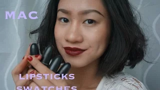 My MAC Lipsticks Swatches