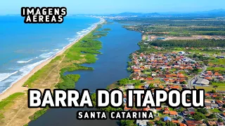 Barra do Itapocu em Araquari em Santa Catarina - Imagens Aéreas de Drone 2023 - 4K