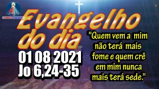 EVANGELHO DO DIA 01/08/2021 COM REFLEXÃO. Evangelho (Jo 6,24-35)