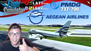 PMDG 737-700 Aegean Airlines 2004 | Tirana(LATI)-Athens(LGAV) | MSFS2020