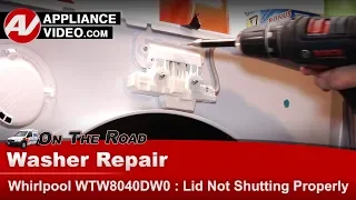 Whirlpool Washer Repair - F5/E2 Error Code - Lid Lock Assembly