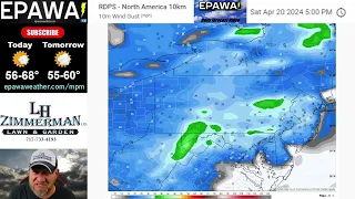 Saturday April 20th, 2024 video forecast