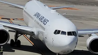 [4K] Japan Airlines BOEING 767-300ER, Osaka Itami Airport, Japan