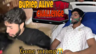 Buried alive challenge 😰 taboot mai pani agya