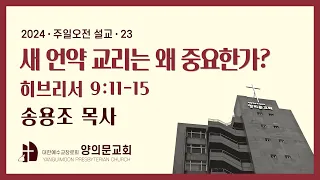 새 언약 교리는 왜 중요한가 | 히브리서 9:11~15 | 송용조 목사