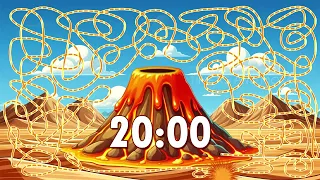 20 Minute Volcano 🌋 Timer Bomb 💣 | Confetti Eruption