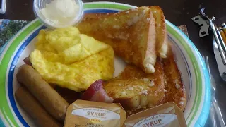 ASMR Having Denny's French Toast Slam  {No Talking}