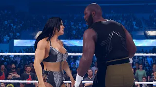 Chyna vs Omos - Intergender Full Match Gameplay - WWE 2K24