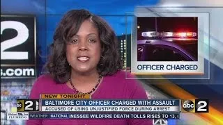 Baltimore city police officer indicted for unjustified force