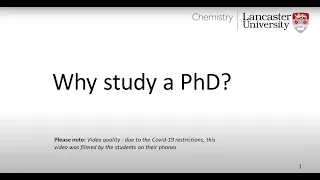 Why Study a PhD?