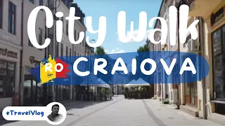 Craiova 4K, Walking in Craiova, Romanian City centre tour