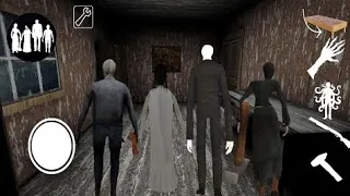 Playing as Grandpa, Evil Nun, Slendrina, Slenderman in Granny's Old House | Sewer Escape Mod